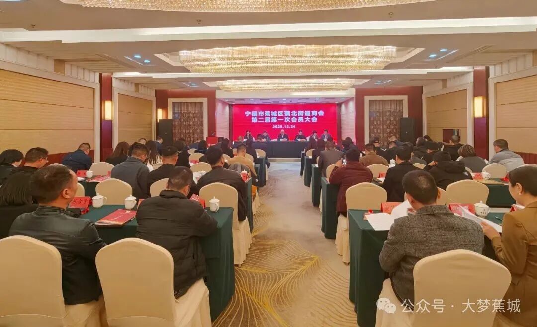 蕉城区蕉北街道商会成功换届！谢丽芬连任会长